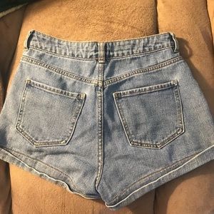 High waisted Jean shorts